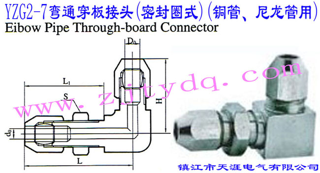 YZG2-7��ͨ������^(�ܷ�Ȧʽ)(�~������������)Elbow Pipe Through-board Connector